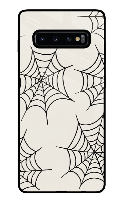 Spider Web Samsung S10 Plus Glass Case