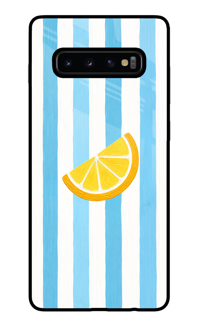 Summer Lemon Samsung S10 Plus Glass Case