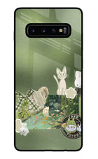Aesthetic anime Samsung S10 Plus Glass Case
