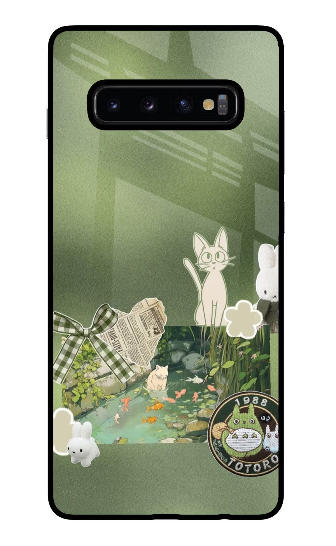 Aesthetic anime Samsung S10 Plus Glass Case