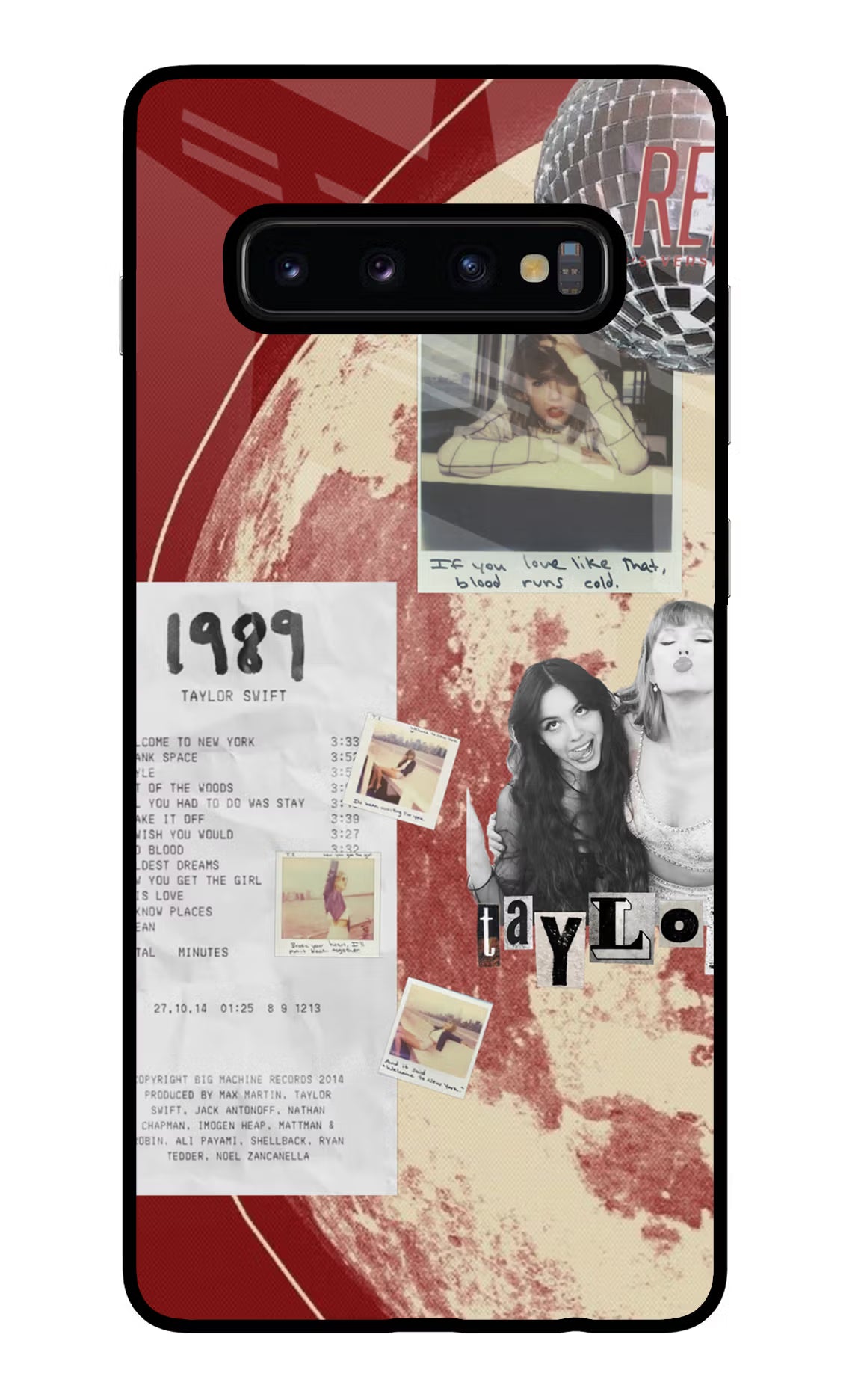 Taylor Swift Samsung S10 Plus Glass Case