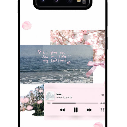 Wave to earth Samsung S10 Plus Glass Case
