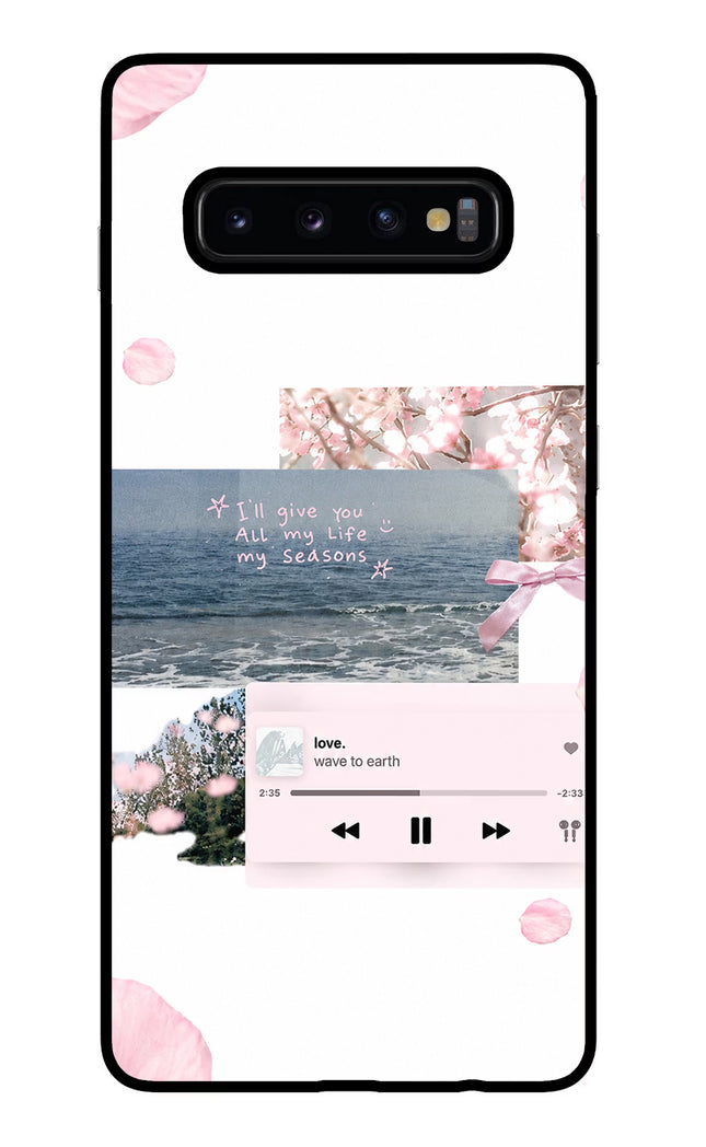 Wave to earth Samsung S10 Plus Glass Case