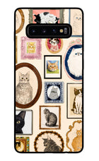 Mirror Cats Samsung S10 Plus Glass Case
