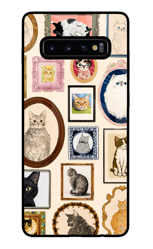 Mirror Cats Samsung S10 Plus Glass Case