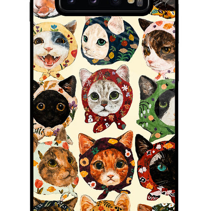 Cool Cat Samsung S10 Plus Glass Case