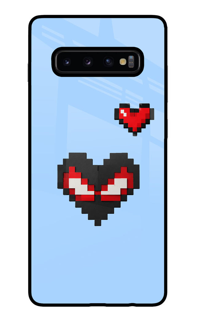 Peter Heart Samsung S10 Plus Glass Case
