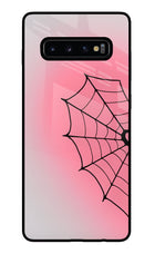 Pink Web Samsung S10 Plus Glass Case