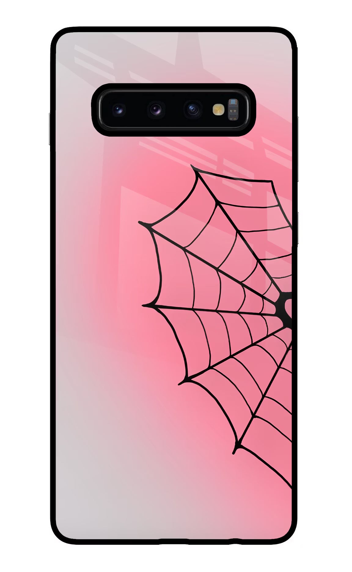 Pink Web Samsung S10 Plus Glass Case