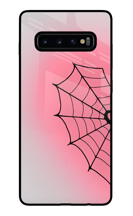Pink Web Samsung S10 Plus Glass Case