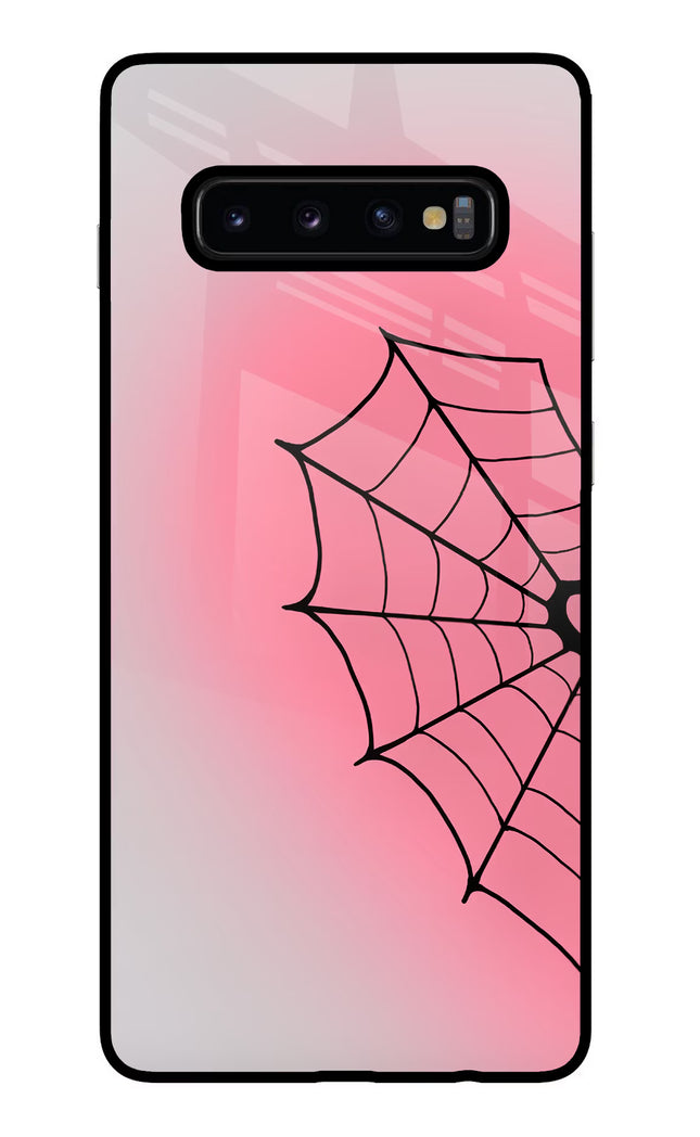 Pink Web Samsung S10 Plus Glass Case