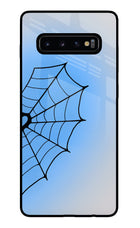 Blue Web Samsung S10 Plus Glass Case