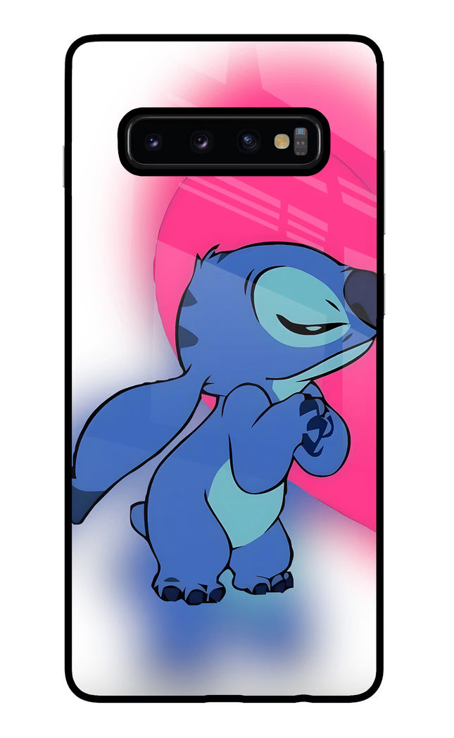 Stitch Hug Samsung S10 Plus Glass Case