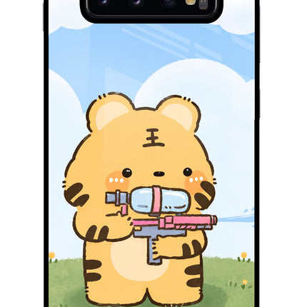 Tiger Treat Samsung S10 Plus Glass Case