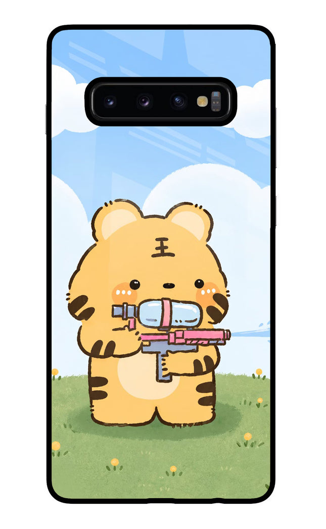 Tiger Treat Samsung S10 Plus Glass Case