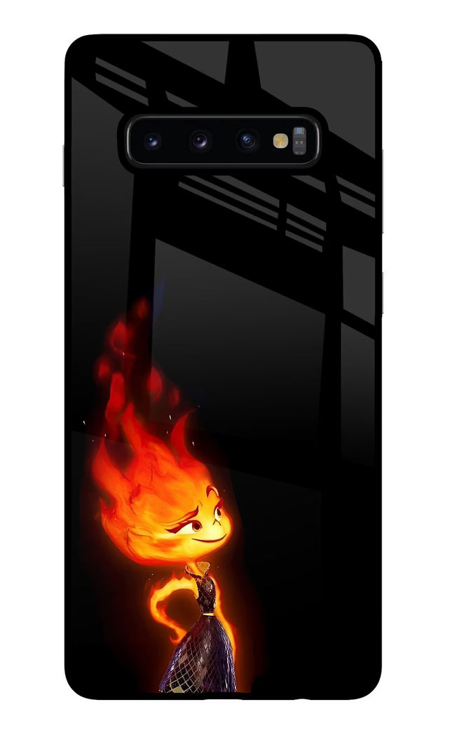 Ember Flame Samsung S10 Plus Glass Case