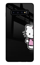 Kitty Charm Samsung S10 Plus Glass Case