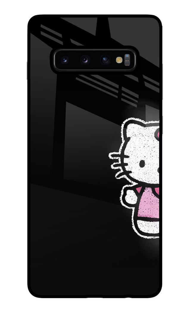 Kitty Charm Samsung S10 Plus Glass Case