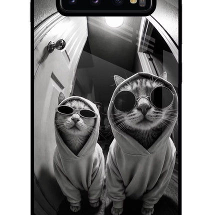 Hood Cats Samsung S10 Plus Glass Case