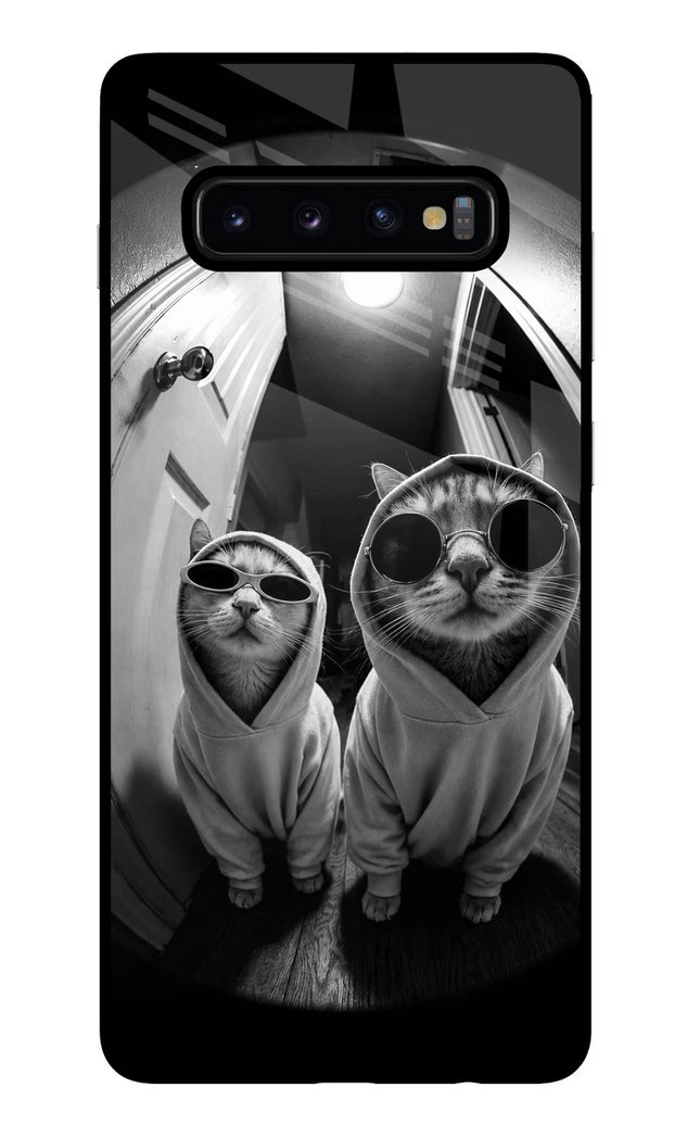 Hood Cats Samsung S10 Plus Glass Case