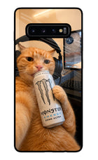 Gamer Cat Energy Samsung S10 Plus Glass Case