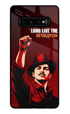 Bhagat Singh Revolution Samsung S10 Plus Glass Case