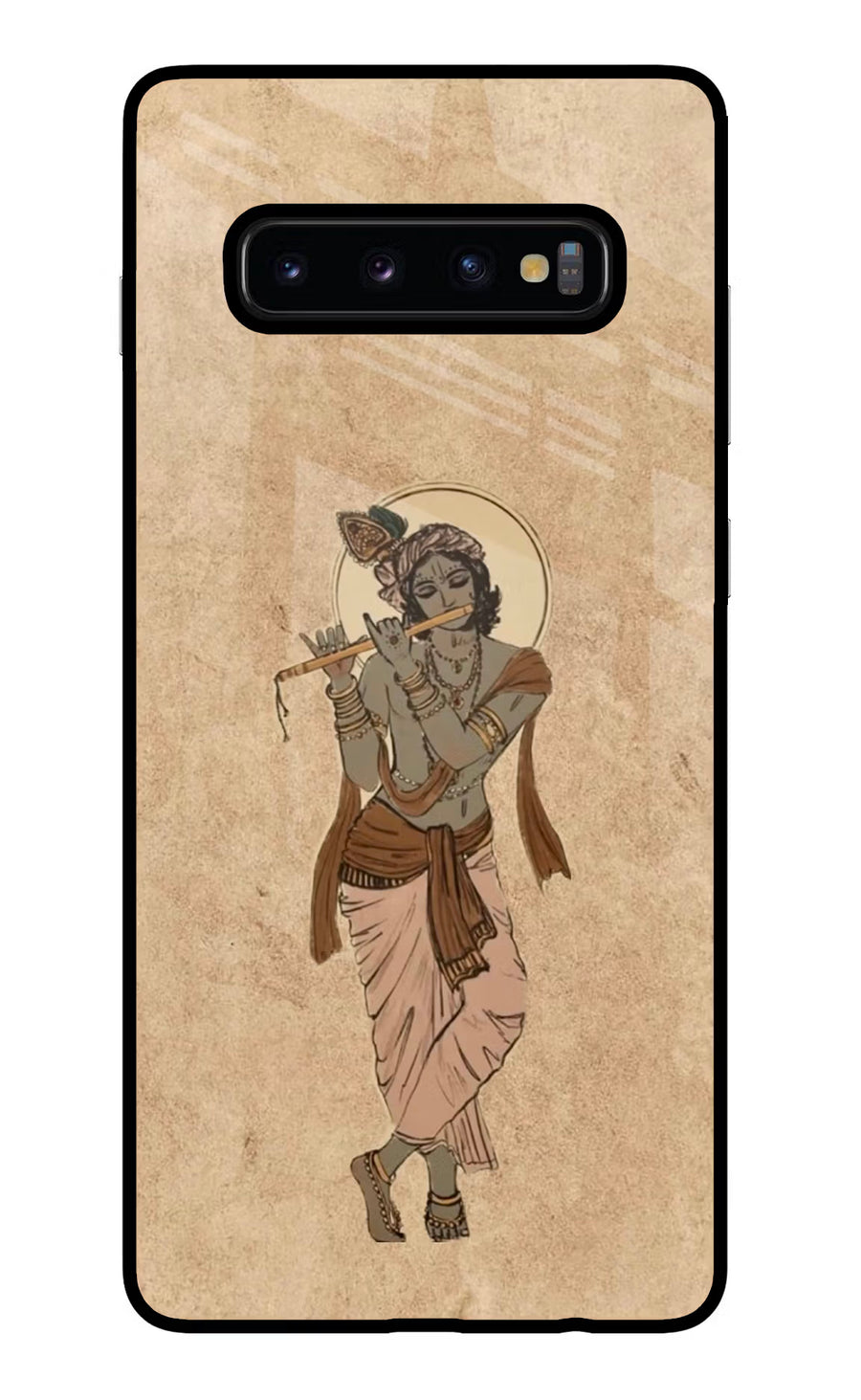 Krishna Samsung S10 Plus Back Cover, Glass case