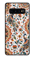 White Mayura Samsung S10 Plus Glass Case