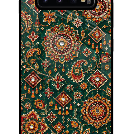 Green Pataka Samsung S10 Plus Glass Case