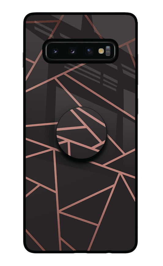 Geometric Pattern Samsung S10 Plus Glass Case