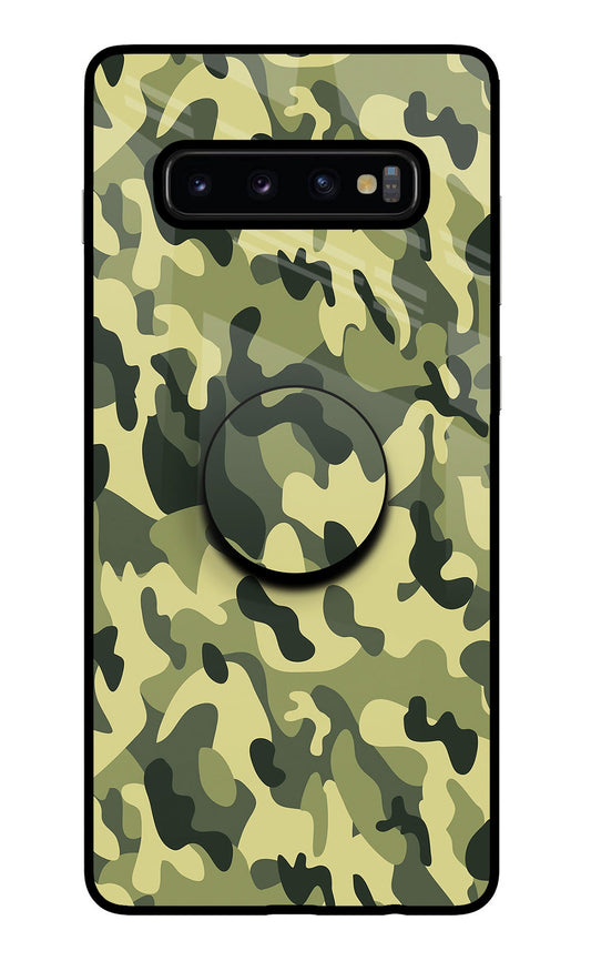 Camouflage Samsung S10 Plus Glass Case