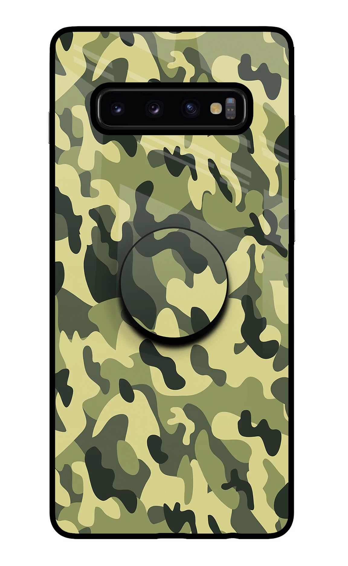 Camouflage Samsung S10 Plus Pop Case by Casekaro