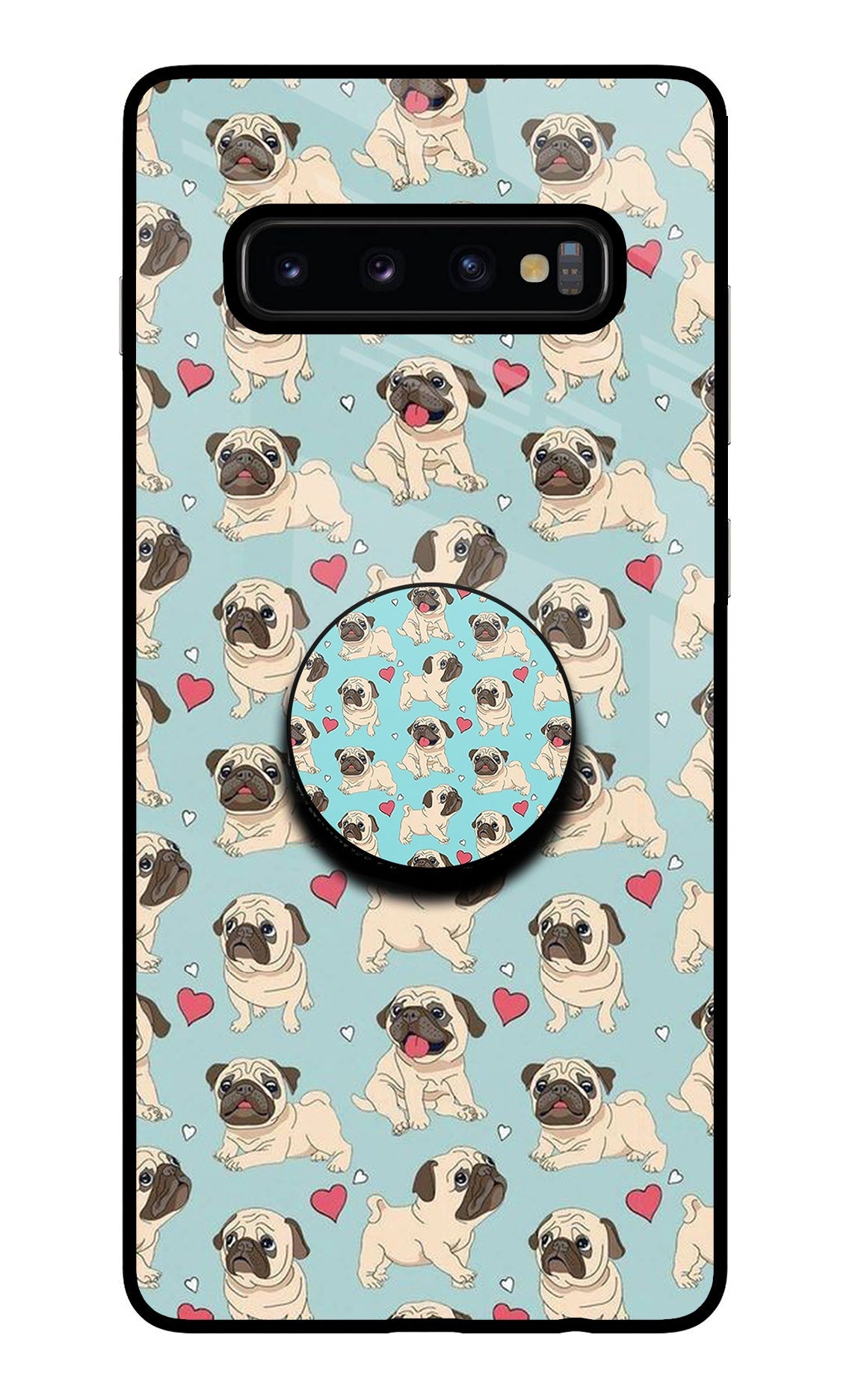 Pug Dog Samsung S10 Plus Glass Case
