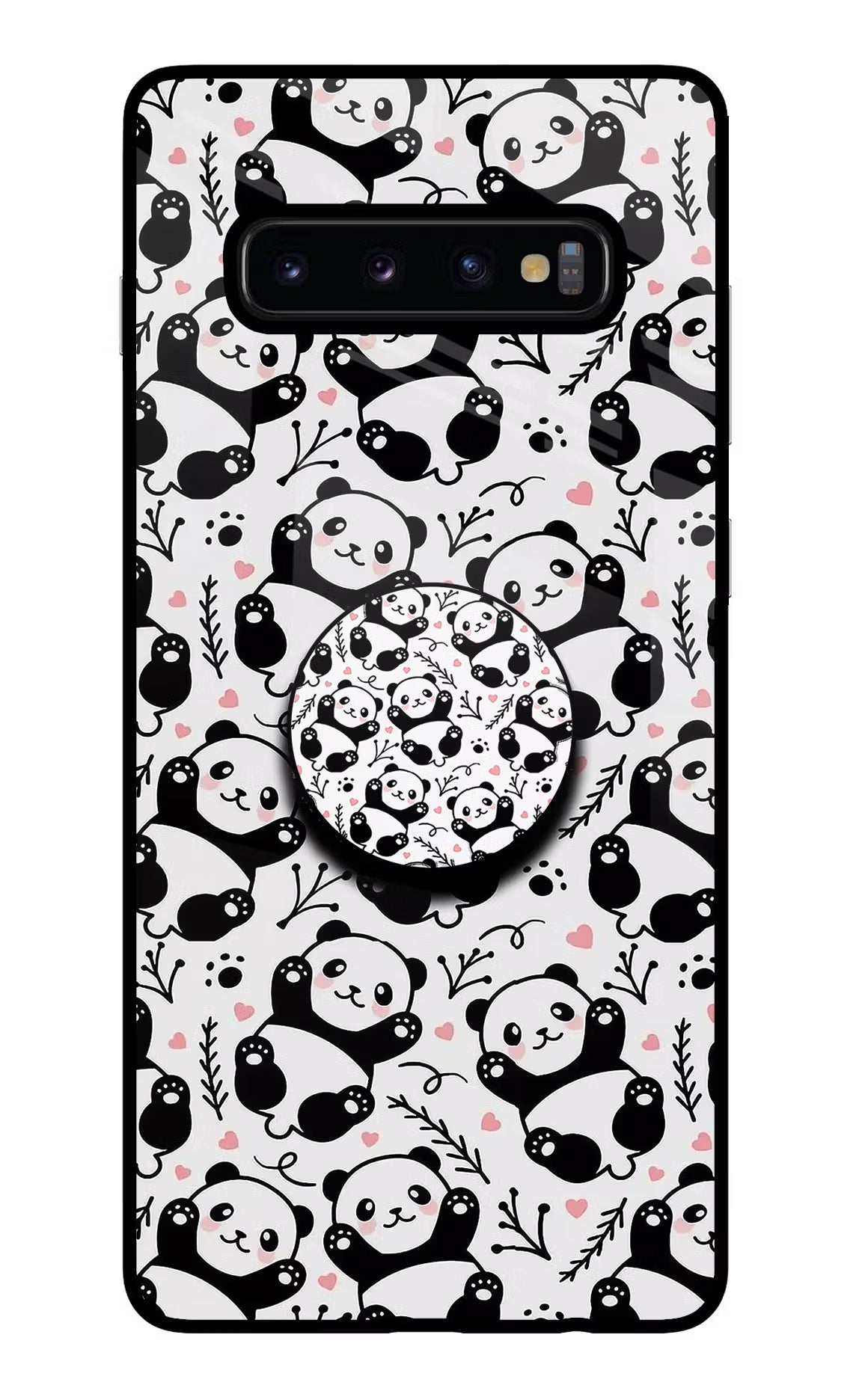 Cute Panda Samsung S10 Plus Pop Case by Casekaro
