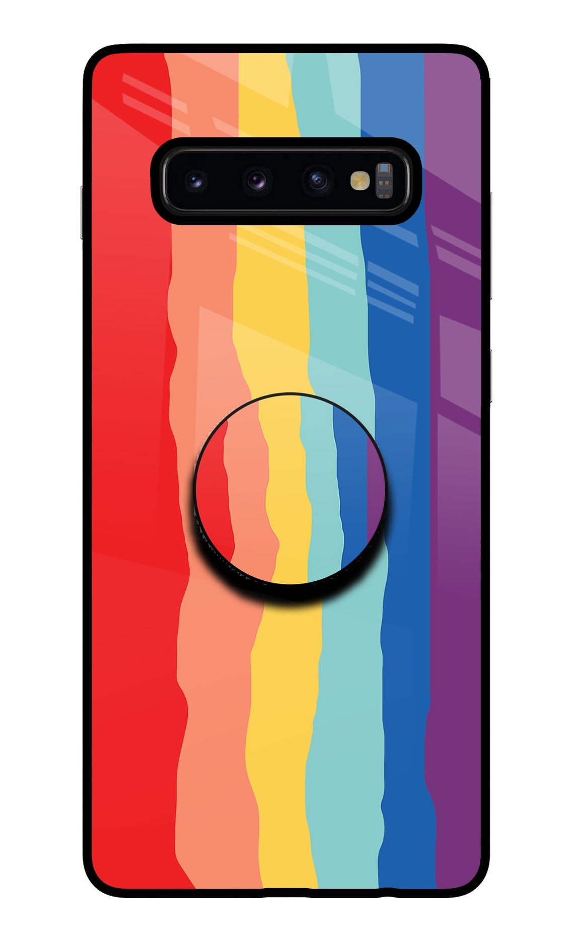 Rainbow Samsung S10 Plus Glass Case