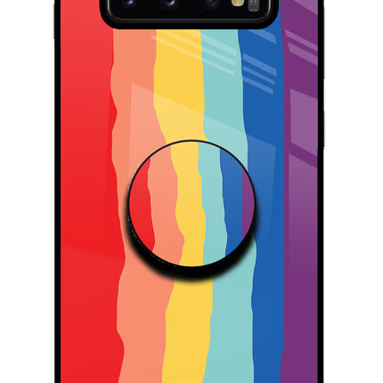 Rainbow Samsung S10 Plus Glass Case