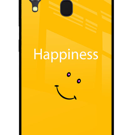 Happiness With Smiley Samsung A30 Glass Case
