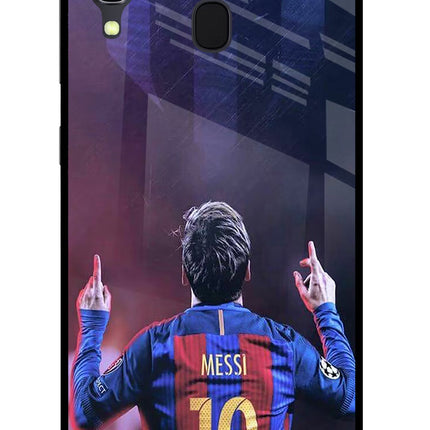 Messi Samsung A30 Glass Case Back Cover by Casekaro