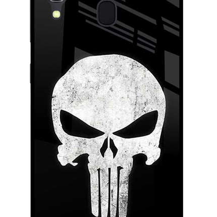 Punisher Skull Samsung A30 Glass Case Back Cover by Casekaro