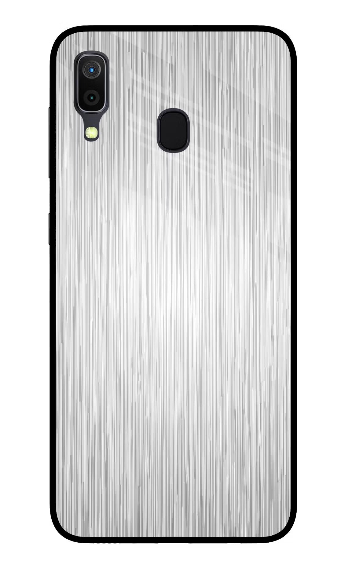 Wooden Grey Texture Samsung A30 Glass Case Back Cover by Casekaro