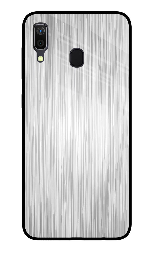 Wooden Grey Texture Samsung A30 Glass Case Back Cover by Casekaro