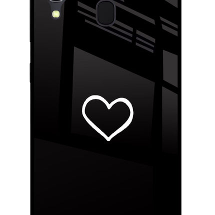 Heart Samsung A30 Glass Case Back Cover by Casekaro