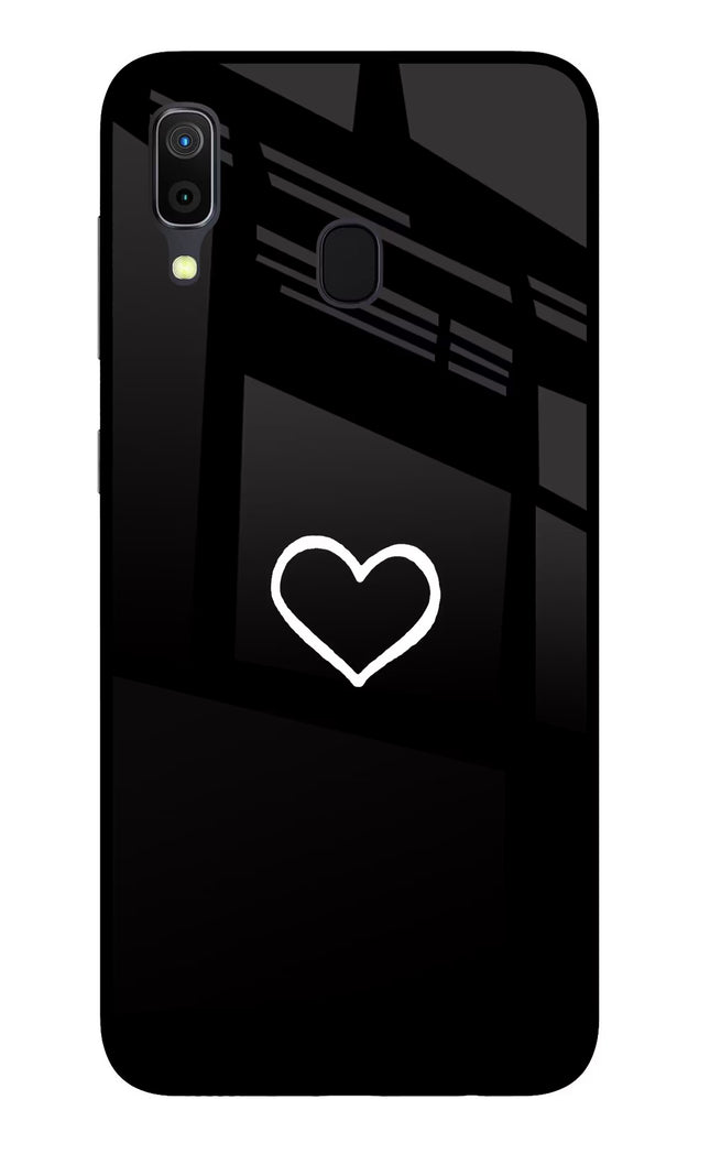 Heart Samsung A30 Glass Case Back Cover by Casekaro