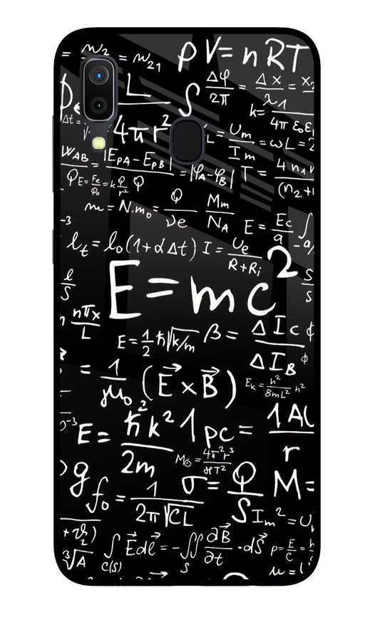 Physics Formula Samsung A30 Glass Case