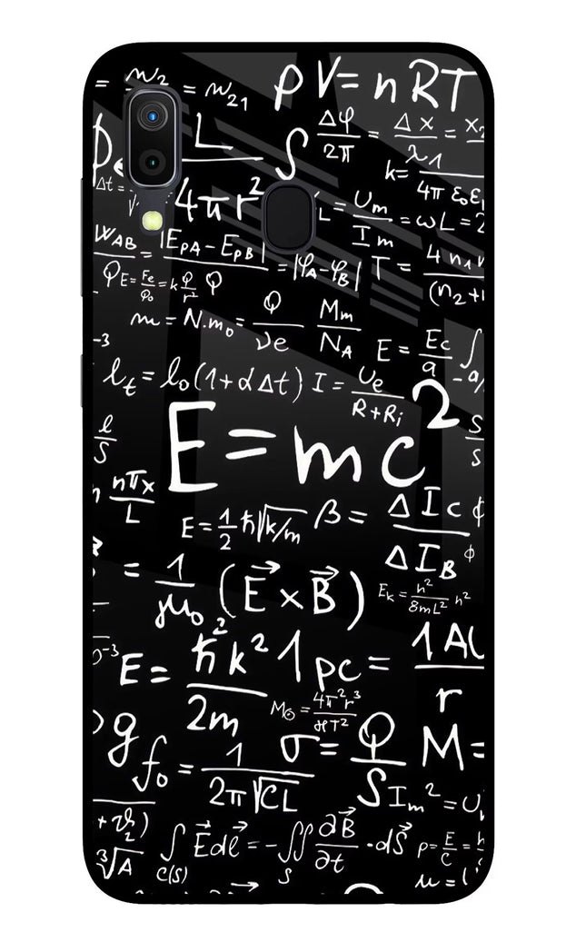 Physics Formula Samsung A30 Glass Case Back Cover by Casekaro