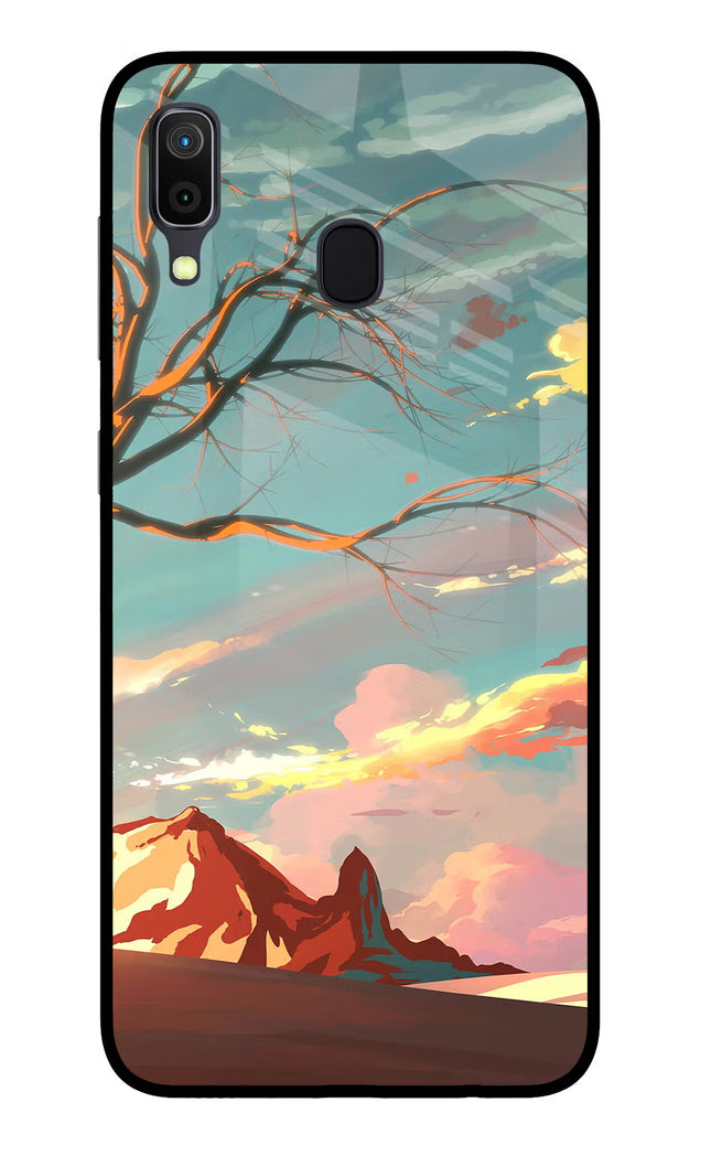 Scenery Samsung A30 Glass Case Back Cover by Casekaro