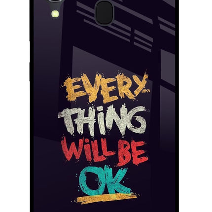 Everything Will Be Ok Samsung A30 Glass Case Back Cover by Casekaro