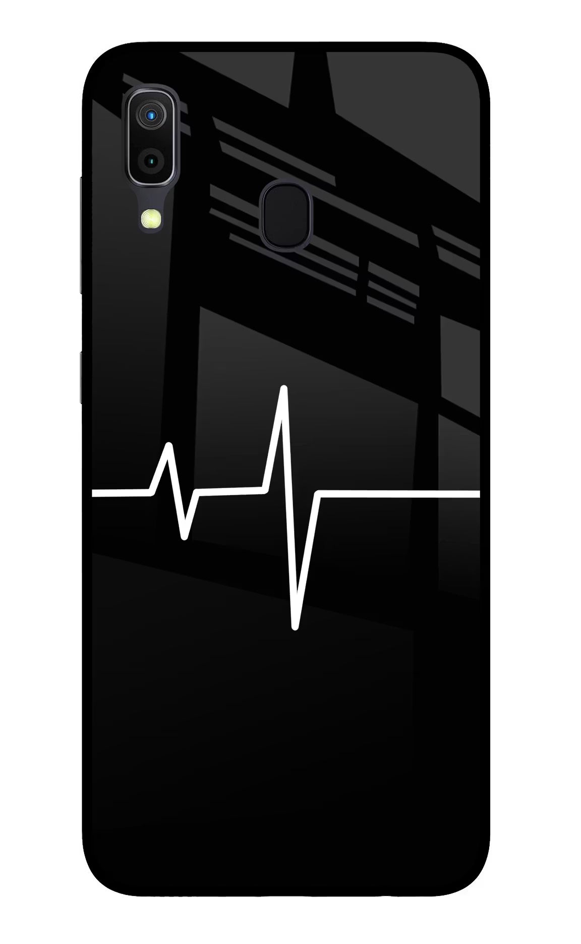 Heart Beats Samsung A30 Glass Case Back Cover by Casekaro