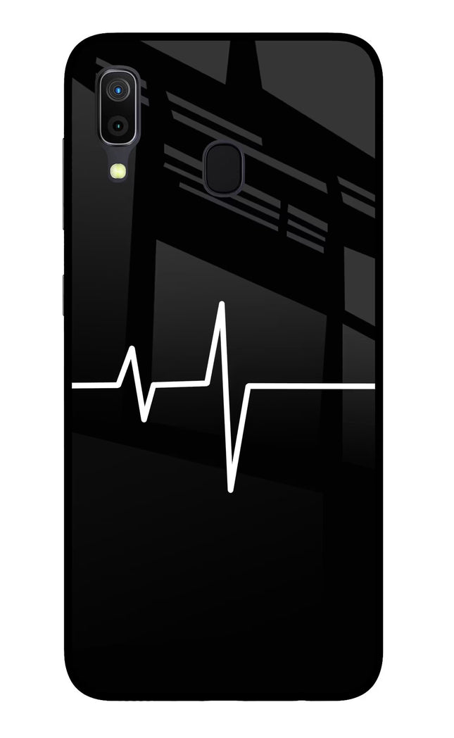 Heart Beats Samsung A30 Glass Case Back Cover by Casekaro
