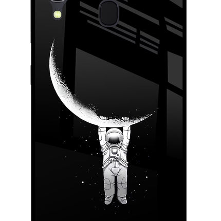 Moon Space Samsung A30 Glass Case Back Cover by Casekaro